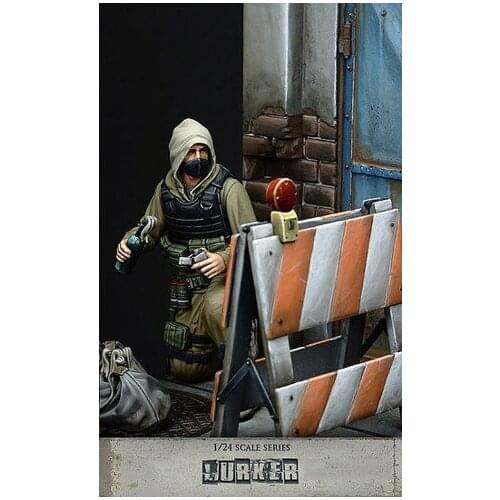 1/24 scale 75MM Lurker collection Unpainted Miniatures Resin Model Kit Figure Free Shipping