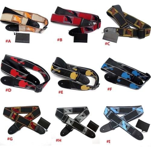1Pc Adjustable Embroidered Cotton Guitar Strap Widening And Thickening For Electric Acoustic Guitar Bass Belt Guitar Accessories