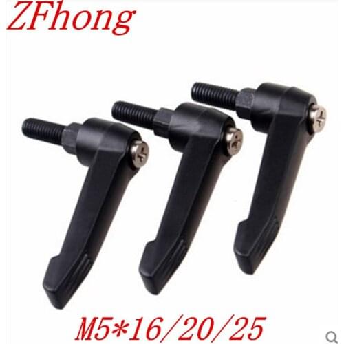 10PCS/LOT M5*16/20/25 Male Thread Adjustable Handle 5mm Thread Knob Clamping Handles