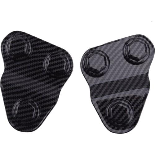 2Pcs ABS Car Door Screw Protector Cover Trim Decoration Fit for Jeep Wrangler JL JLU JT 2018 2019 2020 2021 Carbon Fiber Texture