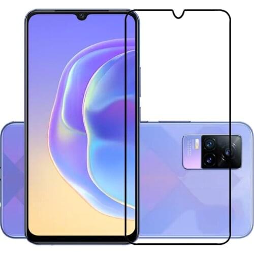 25 Pcs/Lot Full Cover Screen Protectors For Vivo V21e/V21 V21 5G Scratch Proof Protective Film Tempered Glass