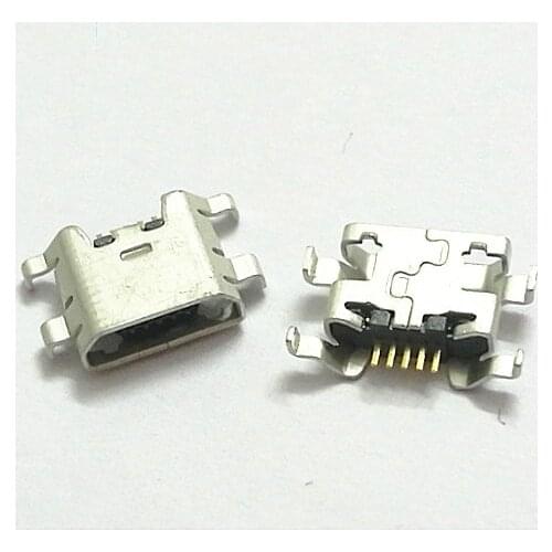 50-500pcs For ZTE Blade L2 S6 5.0 U807 N983 N807 U956 N5 N909 N798 N980 Micro mini USB connector socket charging port