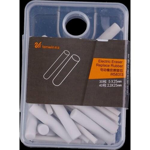 For Kids Cute Stationery School Supplies 70pcs Electric Eraser Replacement Core Pencil Electronic Rubbers Refill