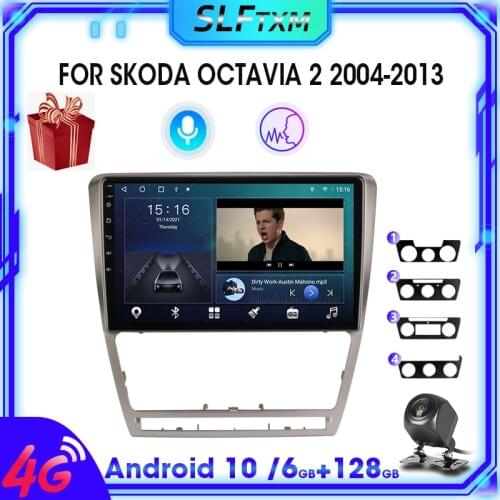 Develuck 10.1" 2 din Android car Radio multimedia Player For Volkswagen SKODA Octavia 2 A5 2007-2014 No 2din RDS GPS Navigation