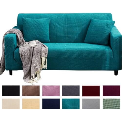 Velvet Stretch 1/2/3/4 Sofa Cover Thick All-inclusive L Shaped Couch Slipcover Elastic Removable Corner Sofa Covers For Home Set