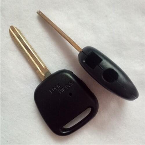 DAKATU With LOGO New Remote Key Shell Case Fob Side 2 Button Uncut TOY43 Blade for TOYOTA Carina Estima Harrier