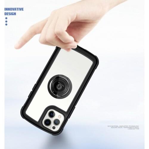 Metal Ring Case For iPhone 12 Pro Max 12 Mini 11 XS XR X SE 2 2020 Hard Stand Phone back Cover For iPhone 7 8 6 6S Plus Case