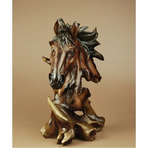 HORSE HEAD ARTS CRAFTS ARTICLES ANIMAL HEAD SCULPTURES HOME DECORATION FURNISHINGS OPENING BUSINESS GIFTS L3265