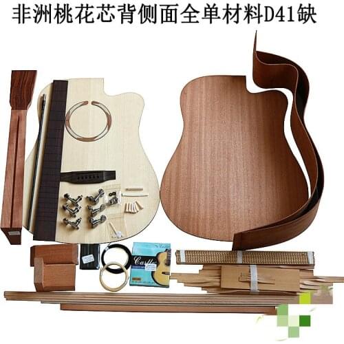 Best 1 set DIY 41" unfinished Acoustic Guitar style guitar kit