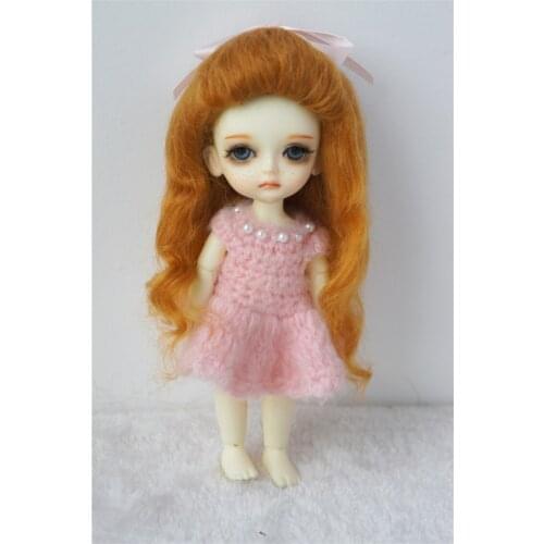 JD327 1/8 1/6 Soft Mohair Doll Wig Lovely up Curly BJD Doll Hair Size 3-4inch 5-6 inch 6-7inch Fashion Doll Accessories