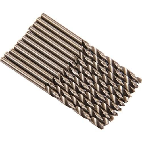 1 Pack of 10 Twist Drill Bit 10pcs HSS Straight Shank Twist Drill Bit Set High Speed Steel Drill Bits 1.1mm 1.3mm for woodwork