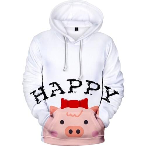 2021 New Lucky Pig 3D Men/women Hoodies Sweatshirts Fashion Kawaii Hoodies 3D Winter Casual Sweatshirt Boys/girls O Kids Clothes