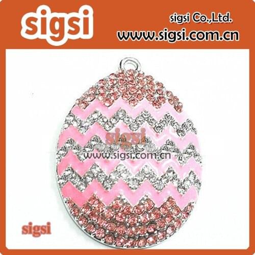 High quality Easter egg crystal rhinestone pendant