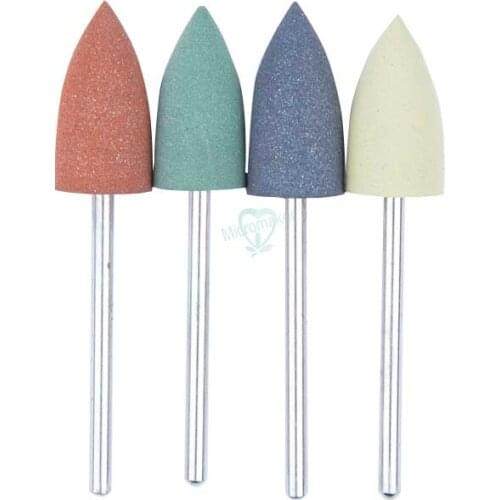 10pcs Small 2.35mm Dental Lab Silicon Rubber Polishers For Fine Polishing