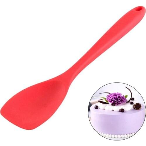 Silicone Scraper Spatula Mixing Pastry Tool Heat-Resistant Non-stick Rubber Kitchen Baking Gadget Stainless Steel Core