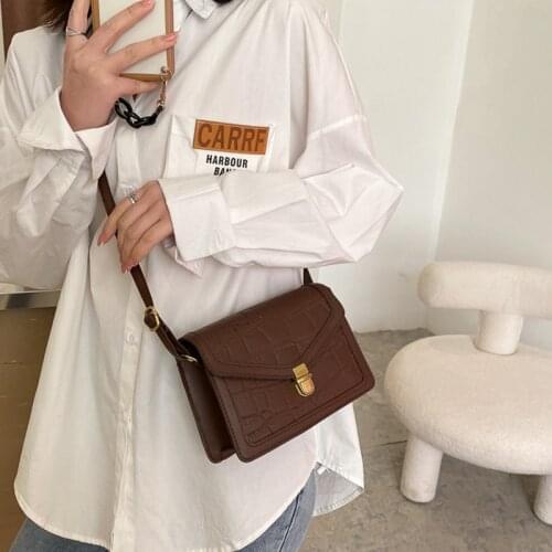 Fashion Womens leather small Shoulder crossbody bags for women 2021 trend Female luxurious Messenger Square bag woman handbag