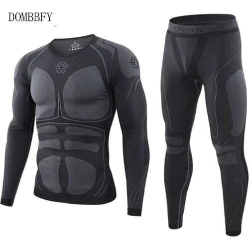 Winter Warm Tight Tactical Thermal Underwear Sets Men Outdoor Function Breathable Training Cycling Thermo Underwear Long Johns