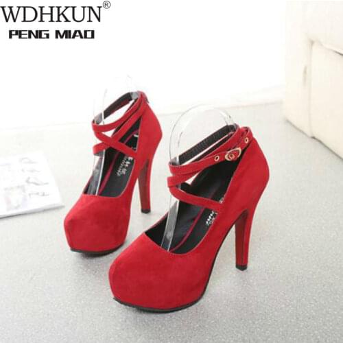 WDHKUN Suede Pumps