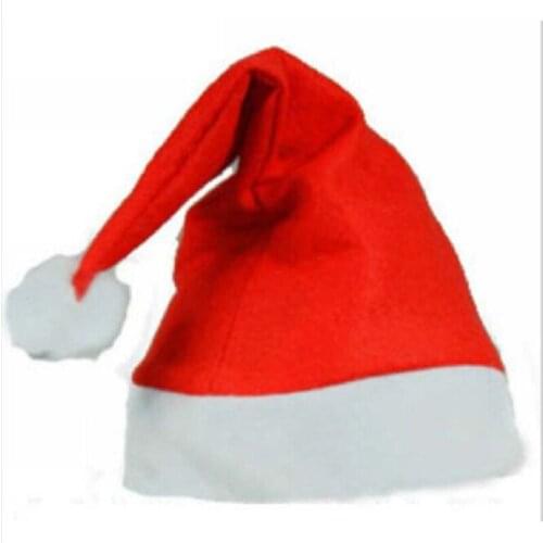10pcs/lot Classic Christmas Hat Santa Claus Hat Child Adult Christmas Decorations Holiday Party Supplies Santa Claus Accessories