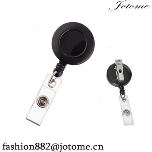 100piece/lot DIY Retractable Badge Reel Clip with Alligator Clip for Key Cards and ID Cards Retractable ID Badge Holder Reel