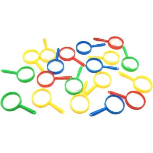 100pcs/pack small Magnifying glass Toys for children gift very funny small plastic toy Creative toys