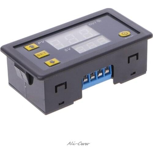 12V Timing Delay Relay Module Cycle Timer Digital LED Dual Display 0-999 Minutes