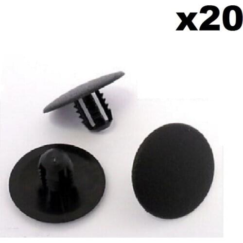20x For Ford Plastic Trim Clips- Bonnet Insulation Pad Retainer Fastener Clips