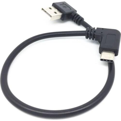 25cm 90 Degree Angled USB Type C Cable Usb Type-c Cables for MEIZHU PRO 5,PRO 6,MX6,PRO 6S,PRO 6 PLUS,PRO 7 PLUS,MEIZHU 15 PLUS