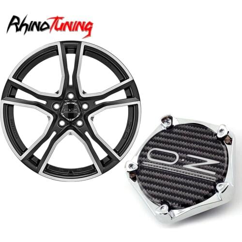 4pcs 66mm 52mm OZ Racing Wheels Center Cap For Adrenalina Wheel Rim Hub Carbon Fiber Styling Emblem