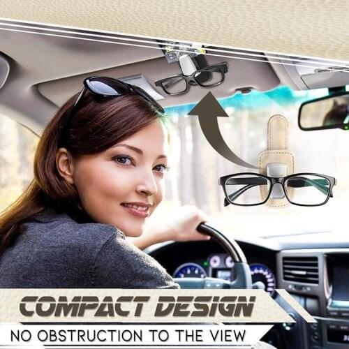 Car Sun Visor Glasses Clip Multi-functional Bill Storage Car Sunglasses Card Bracket Holder Car Styling