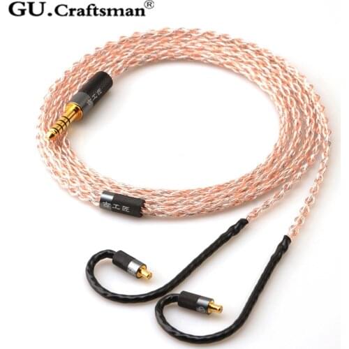 GUCraftsman 5n OFC copper A2DC/ls70is/e40/e50/ls200/ls300/ls400/ckr90/ckr100is/CM2000 2.5/4.4mm balance Headphone upgrade cable