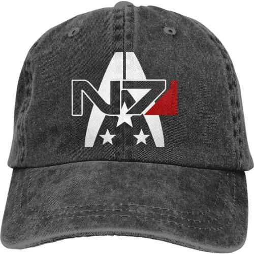 N7 Alliance Baseball Caps Peaked Cap Mass Effect Commander Shepard Game Sun Shade Hats for Men