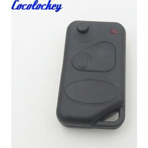 Cocolockey 2 Button Flip Key FOB Case Shell Range P38 Remote Blade for Land Range Rover No Logo