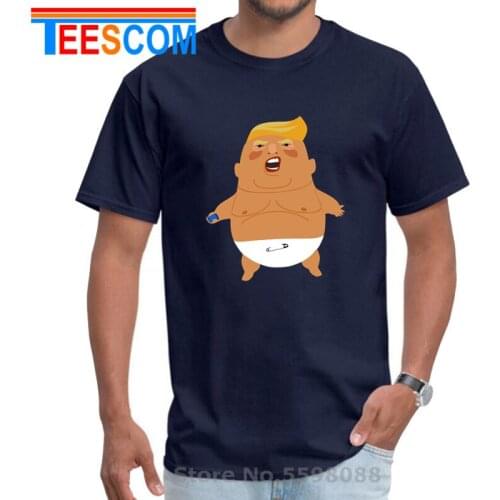Baby Balloon Donald Trump T shirts men Parody Paper Diaper Trump 2020 T-shirt President Election Keep America Great Again tshirt