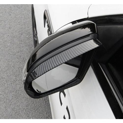 For Mercedes Benz B C E S GLB GLC Class W205 W213 ABS Chrome/Carbon Fiber LHD Car side door rearview mirror block rain eyebrow