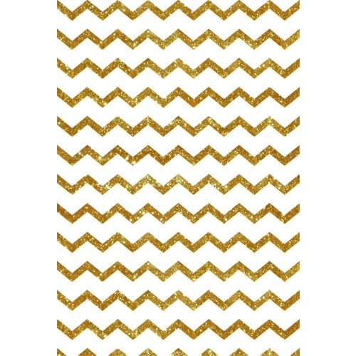 Photography Backdrop 5x7 Gold Chevron White Strips Photography Backgrounds Newborn Vinyl Backdrops for Photo Studio Baby Shower