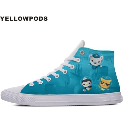 Customized Your Own Logo/Photo/Image Pattern Anime Cartoon Octonauts Men Flats Shoes Fashion Brand Diy Your Shoes