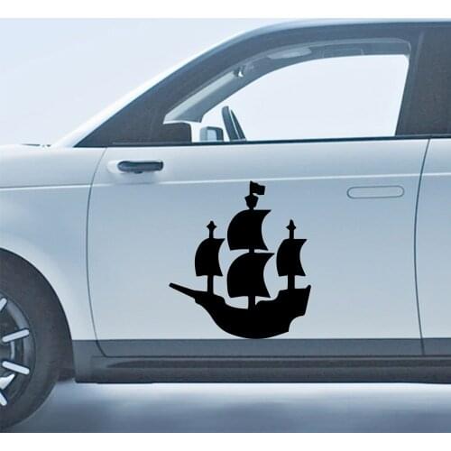 New Design pirate Stickers Ussr Creative Car Door Handle Decals Dual Color Design Stickers Vinyls Decals