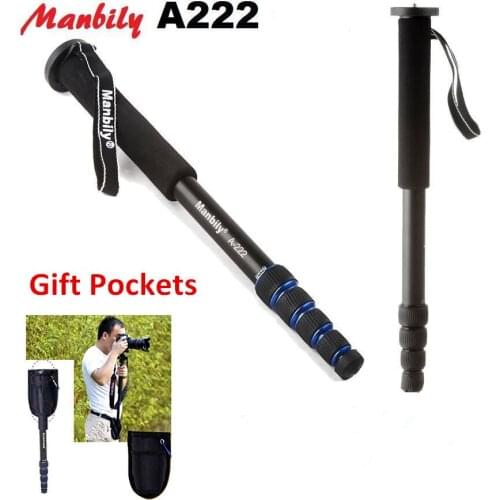 Manbily A-222 Professional 65-inch Camera Aluminium Monopod Shoulder/Carrying Bag Included