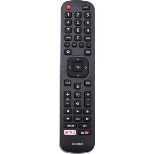EN2B27 TV Smart Remote Control Replacement for Hisense 32K3110W 40K3110PW 50K3110PW 40K321UW 50K321UW 55K321UW