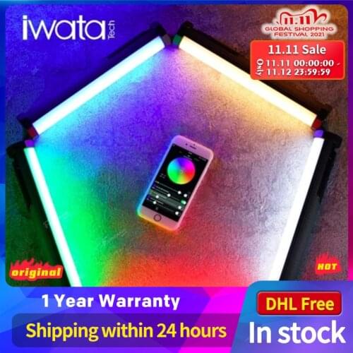 IWATA 6W MasterS Master S soft light Tube Portable Handheld Photography Lighting Stick Phone APP control Multiple Scenes VS 6C