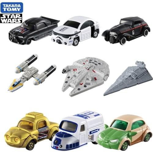 Takara Tomy Cars Star Wars Millennium Yoda White Soldier Black Soldier Starship Metal Diecast Ornament Model Car Birthday Gift