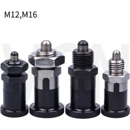 STOCK! PXRAN PARKN PXSAN PXSKN VCN214 Indexing Plungers ,Aluminum Knob , Fine Thread M12*1.5 M16*1.5