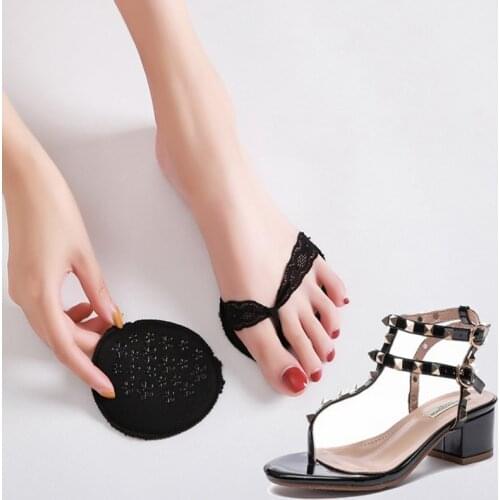 1Pair Forefoot Pad Shoe Sticker Inserts Gel Heel Shoe Cushion Anti-slip High Heeled Insert Shoe Filler Shoe Accessories