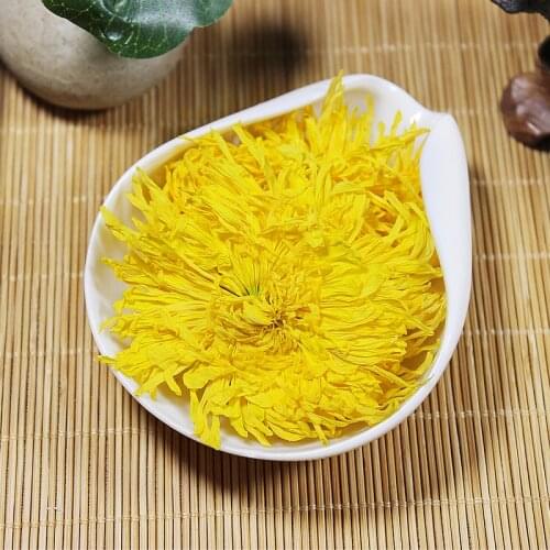 100g (about 140pcs)Size 5-8cm Dried Golden Queen Chrysanthemum Flower