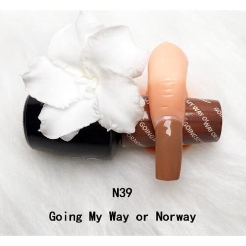 15ML Opie N39 Going My Way Or Norway Coffee Brown Gel Polish Manicure 15ML Top Base Coat Gel Varnish Nail Art Design Gel