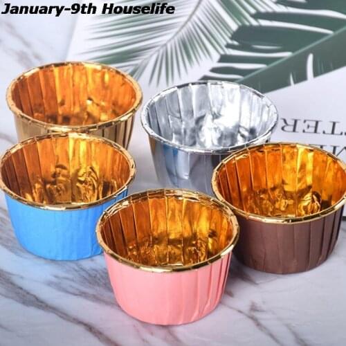 50PCS/Pack 3 Colors Muffin Cupcake Liner Cake Wrappers Baking Cup Tray Case Cake Paper Cups Pastry Tools Party Supplies