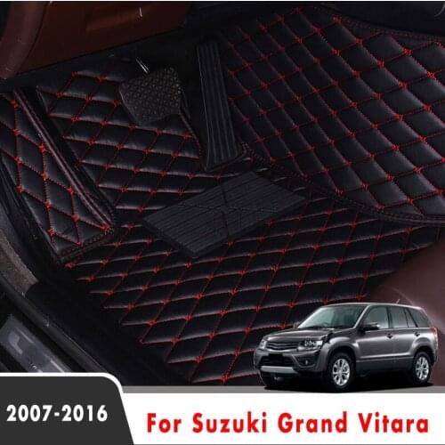 Car Floor Mats For Suzuki Grand Vitara 2016 2015 2014 2013 2012 2011 2010 2009 2008 2007 Auto Accessories Leather Carpets Custom