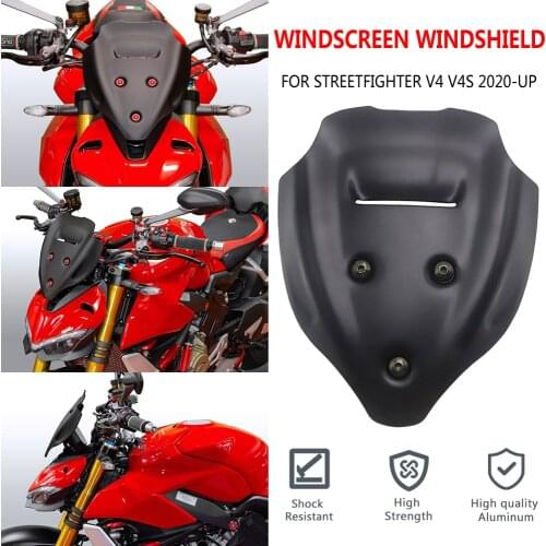 2021 Motorcycle Accessories Windscreen Windshield Viser Baffle VIsor Wind Deflectors FOR DUCATI Streetfighter V4 V4S 2020 2021