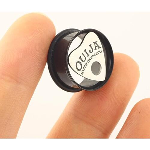 Double Flared Heart Ear Expander Stretcher Kit Stainless Earlet Gauge Piercing Tunnel and Plug Body Jewelry Flesh Tunnel 100pcs